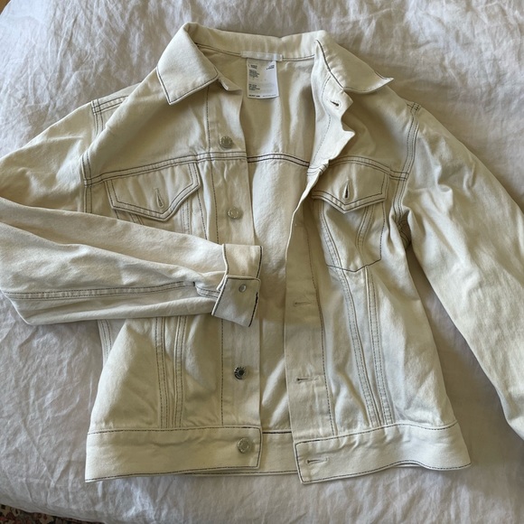 Helmut Lang White Denim Femme Trucker Jacket - Picture 5 of 7